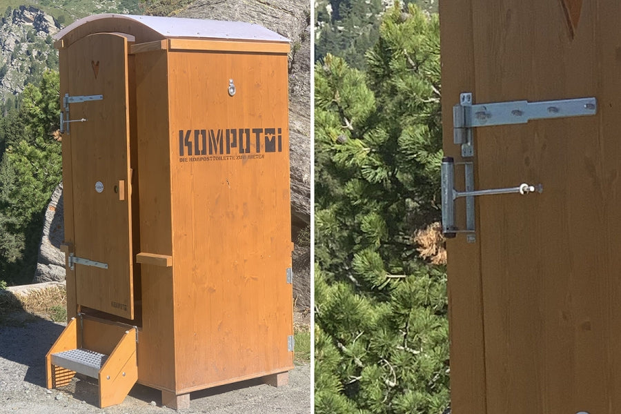 Chiudiporta a molla in acciaio inox