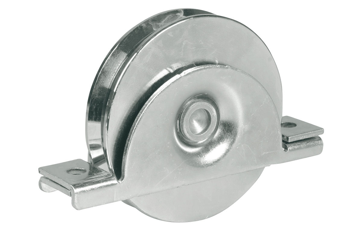 Ruota con Supporto Interno - 1 Cuscinetto - Gola Tonda Ø 16