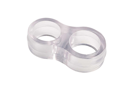Paracolpi doppio anello in plastica per maniglia