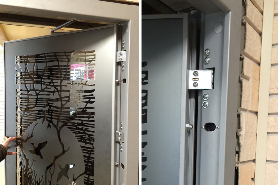 Cerniera 3D a scomparsa (montaggio interno porta)