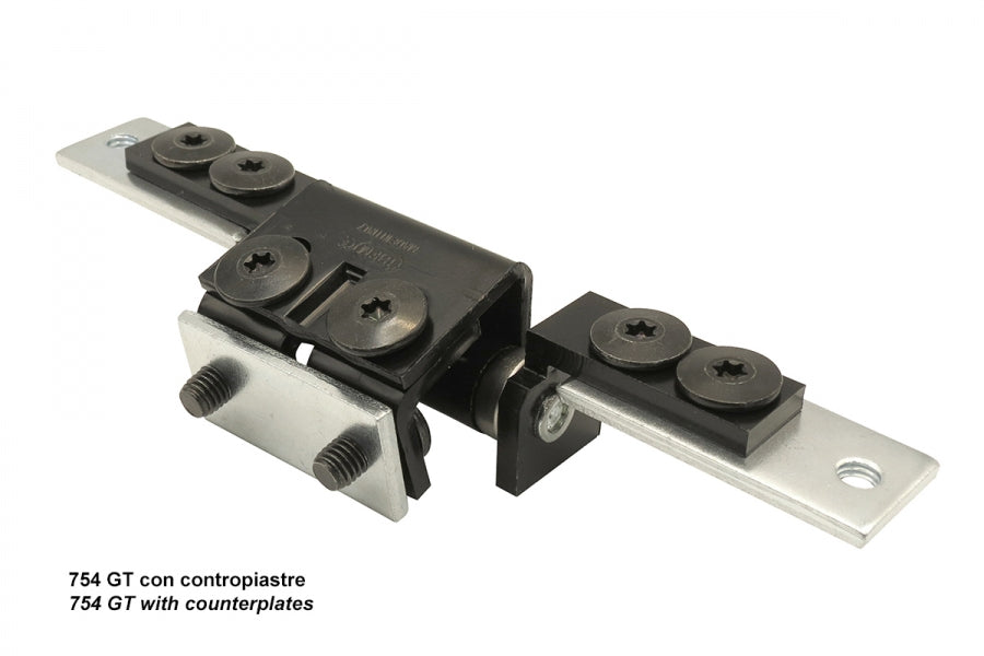 Cerniera 3D a Scomparsa per Cancelli, Profili Tubolari (installazione con Contropiastra o Inserti Rivettati)