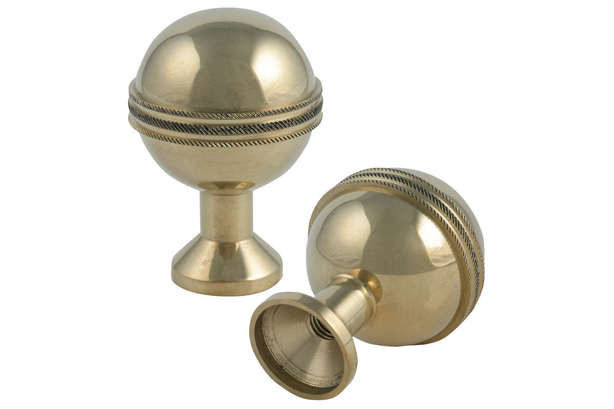 Pomolo a Palla con Fascia Zigrinata