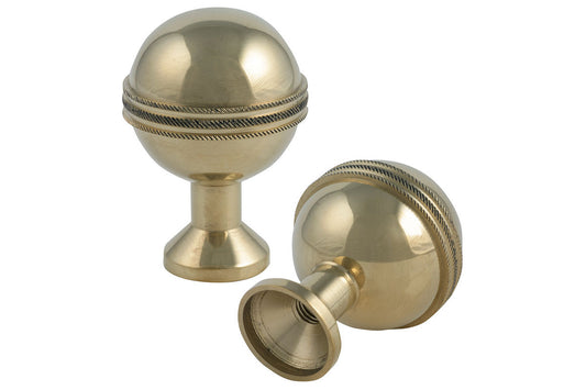 Pomolo a Palla con Fascia Zigrinata