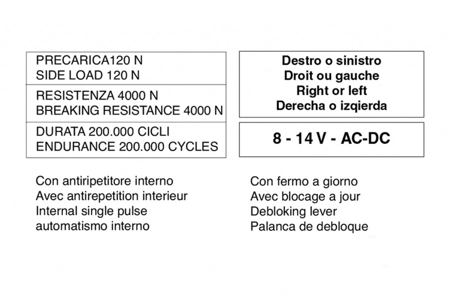 Incontro Elettrico per Porta Blindata